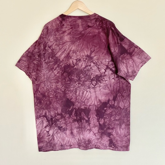 The Mountain 3D Gecko Peace Out Purple Tie Dyed T Shirt Adult size 2XL - Picture 6 of 7